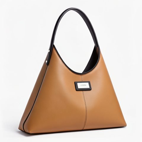 Medium – Italian Leather Curved Tote